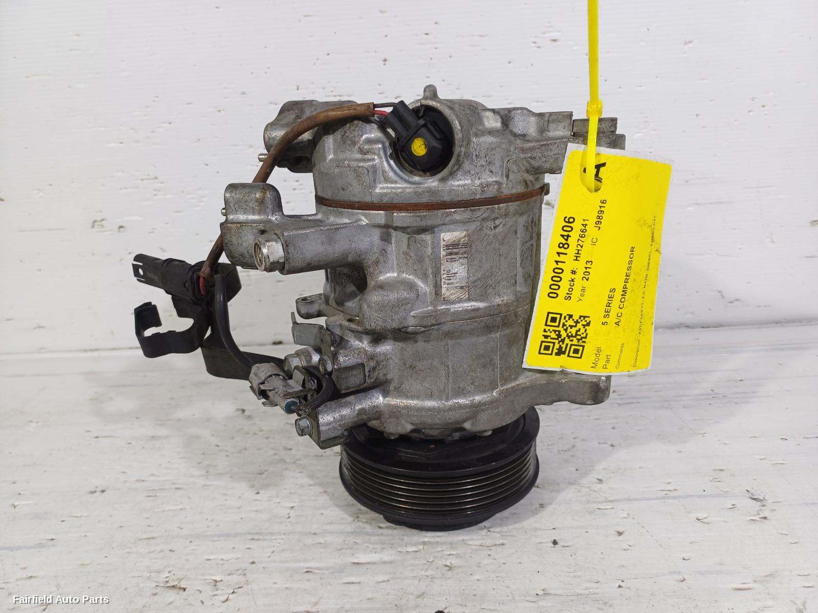 2010-2017 Bmw 5 Series A C Compressor