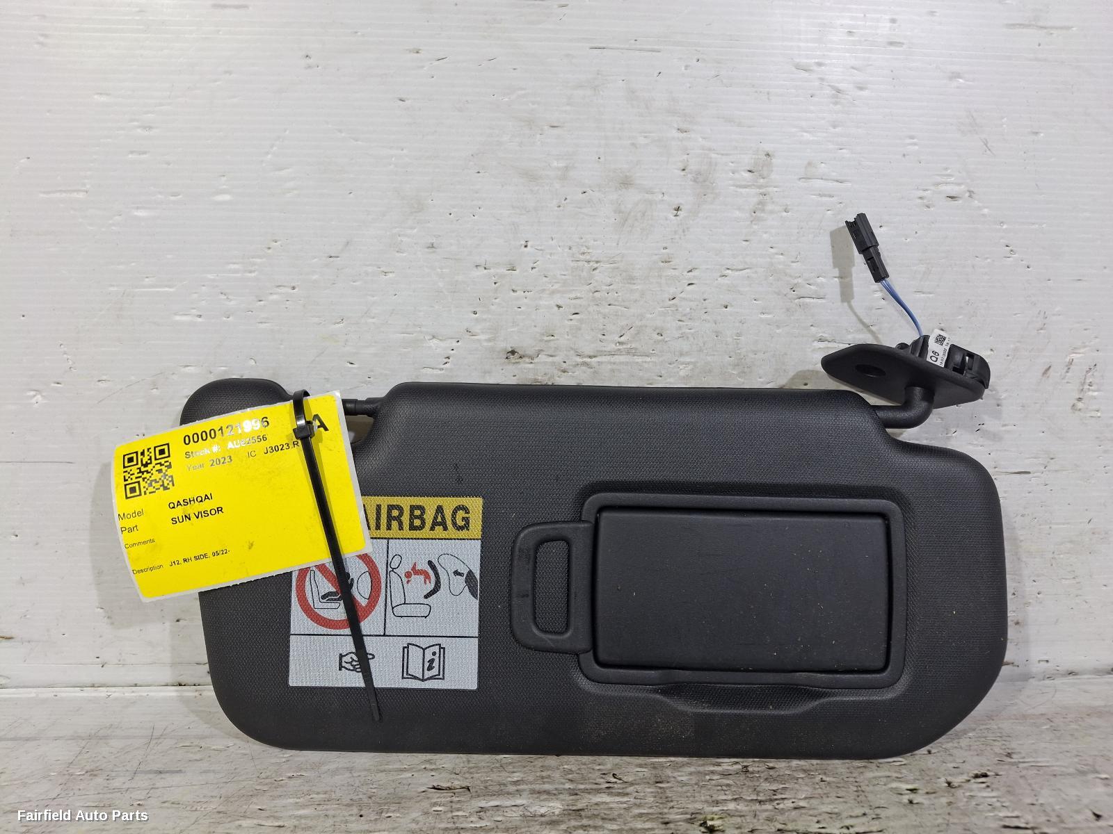 2022-2025 Nissan Qashqai Sunvisor