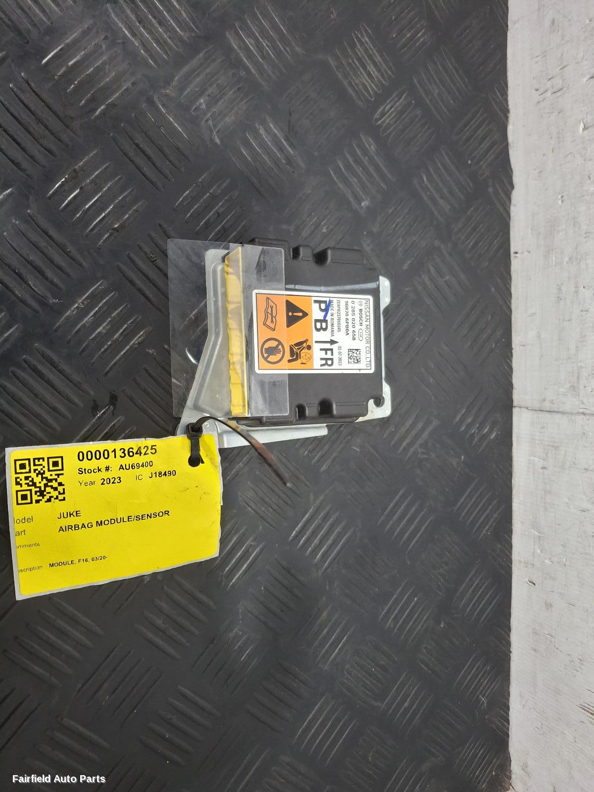 2020-2025 Nissan Juke Airbag Module Sensor