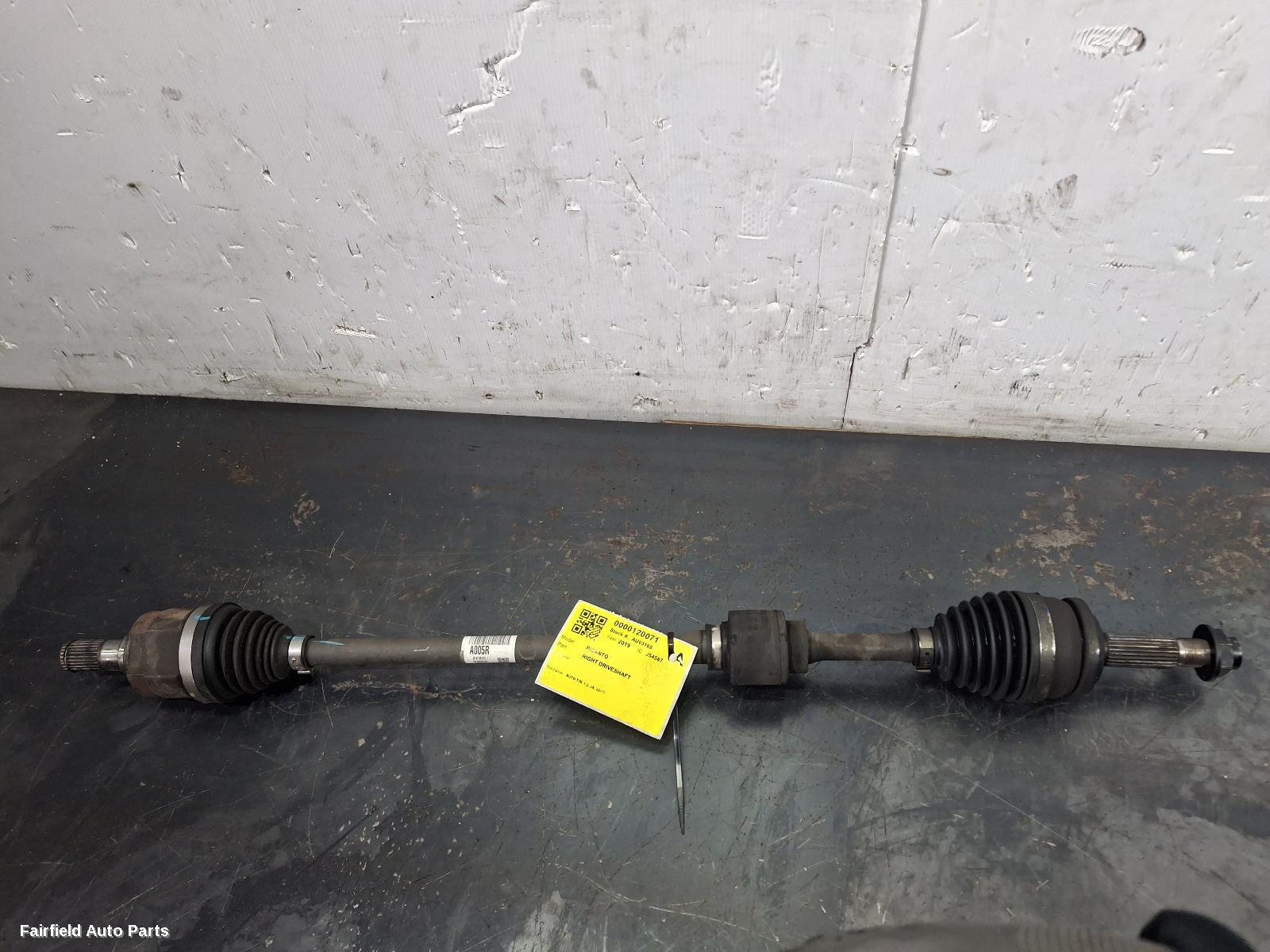 2017-2025 Kia Picanto Right Driveshaft