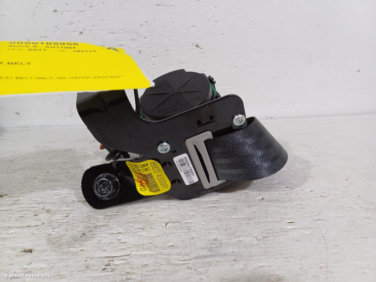 2012-2017 Hyundai I30 Seatbelt Stalk