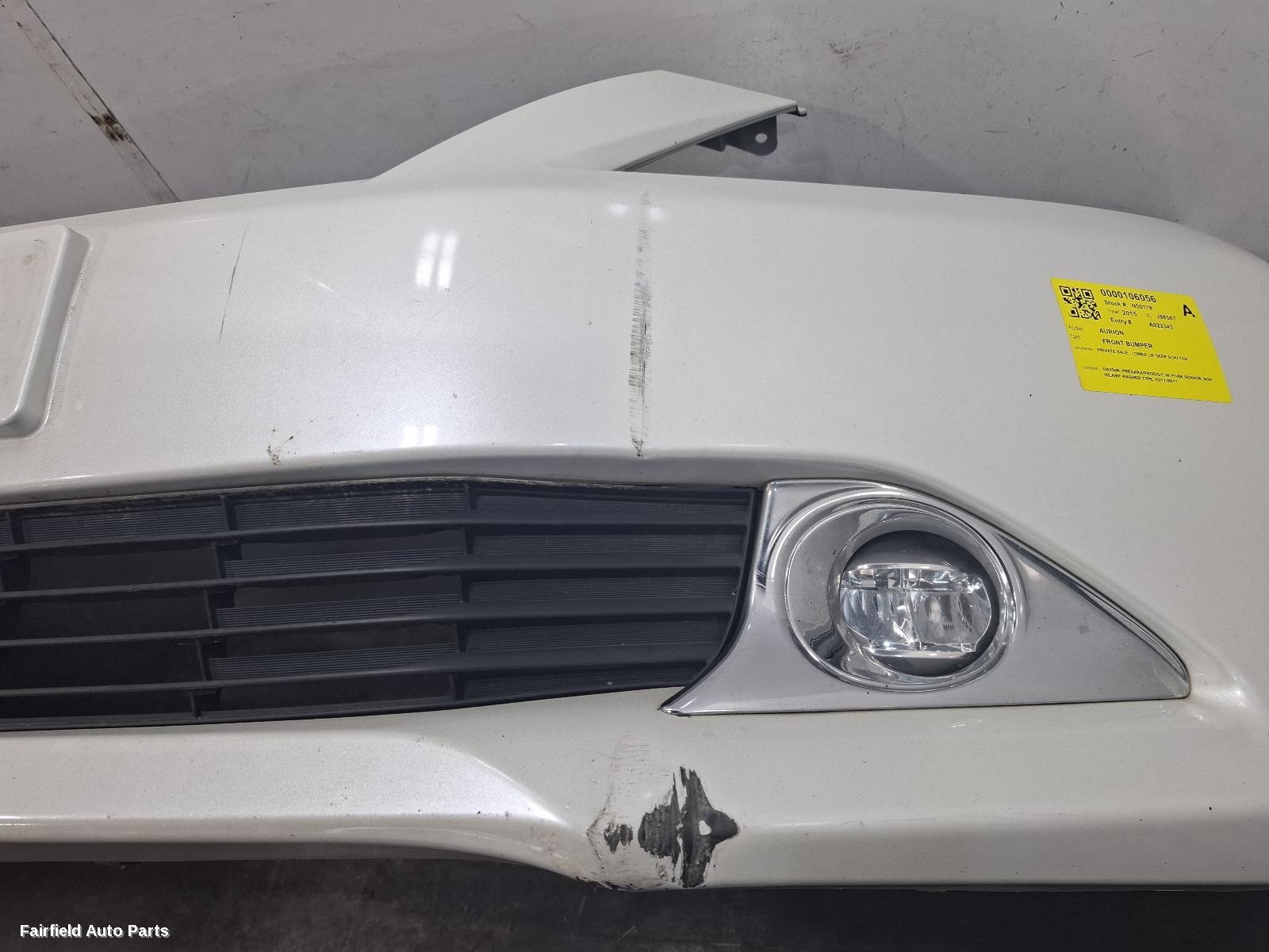2012-2017 Toyota Aurion Front Bumper