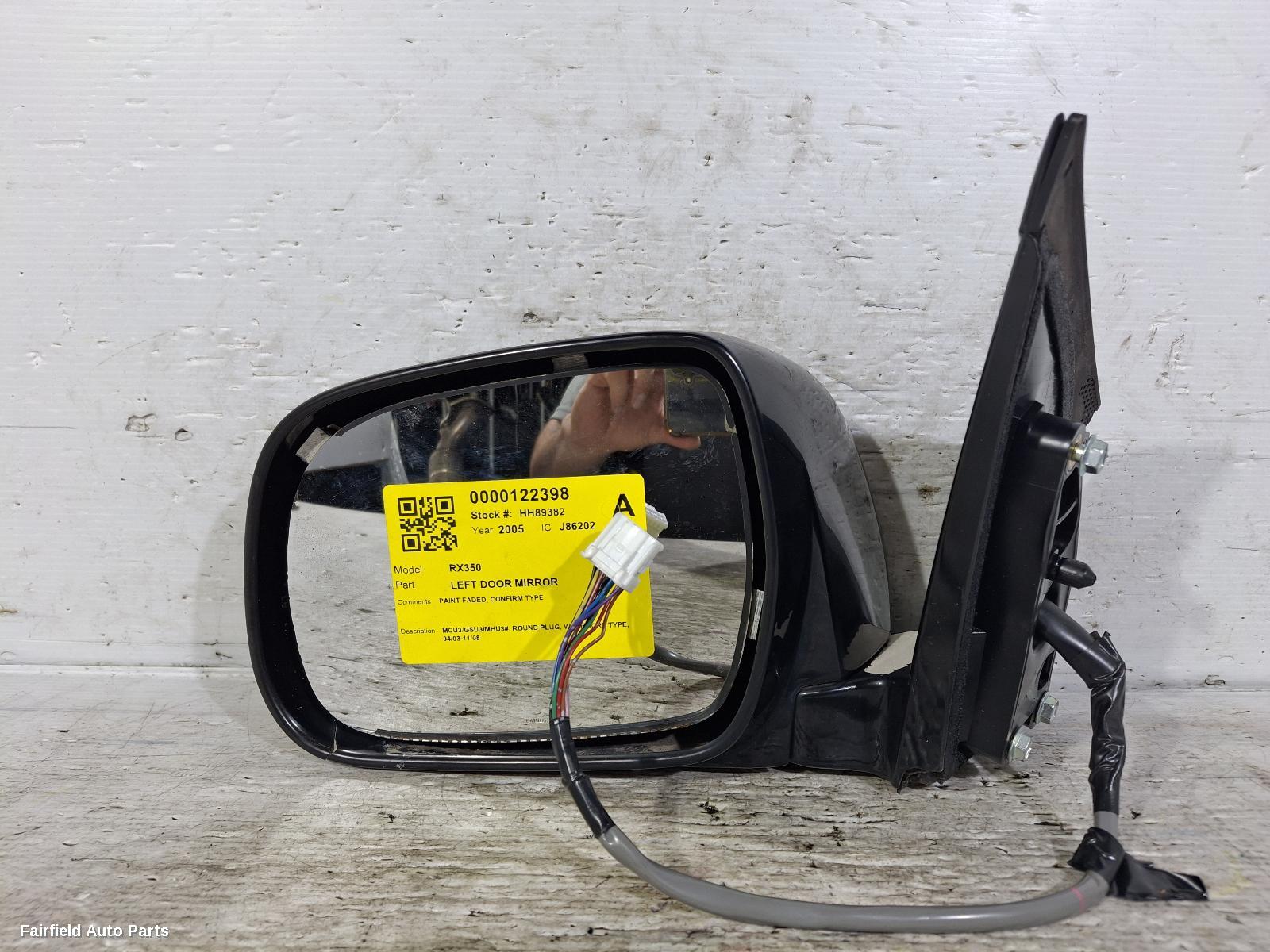 2003-2008 Lexus Rx Series Left Door Mirror