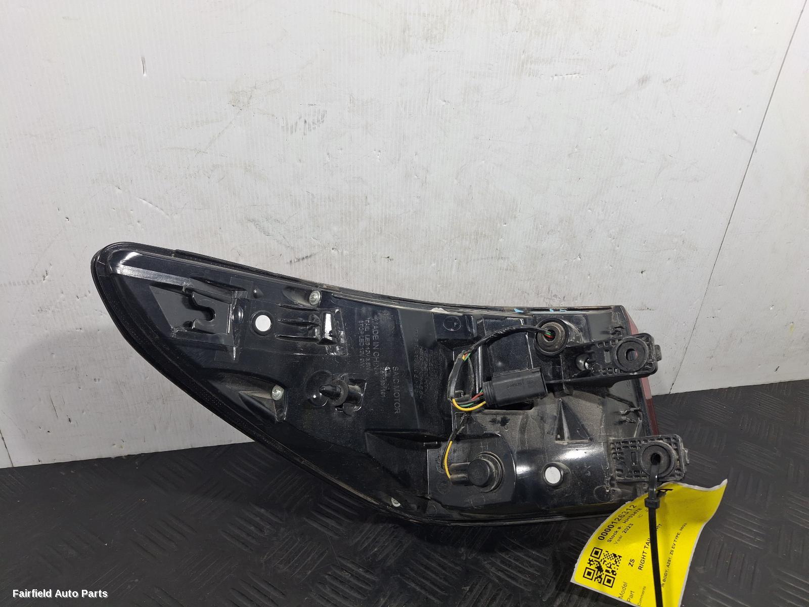 2022-2024 Mg Zs Right Taillight