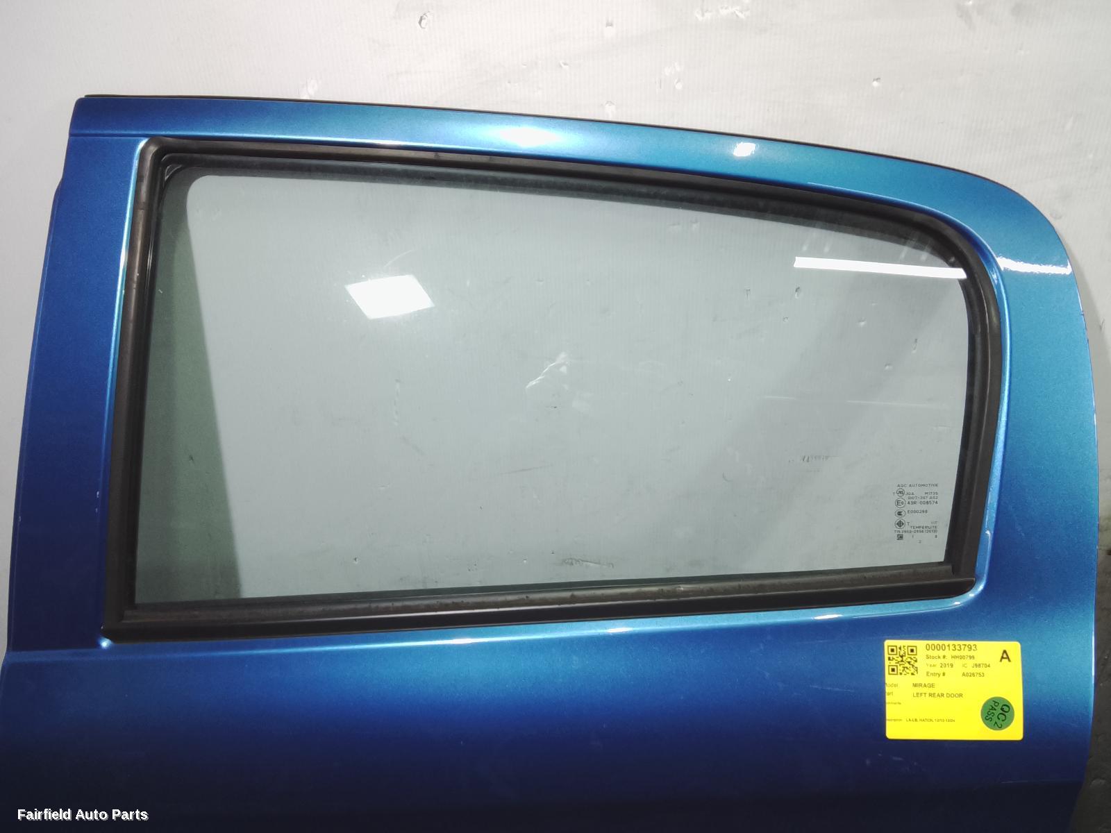 2012-2024 Mitsubishi Mirage Left Rear Door Sliding