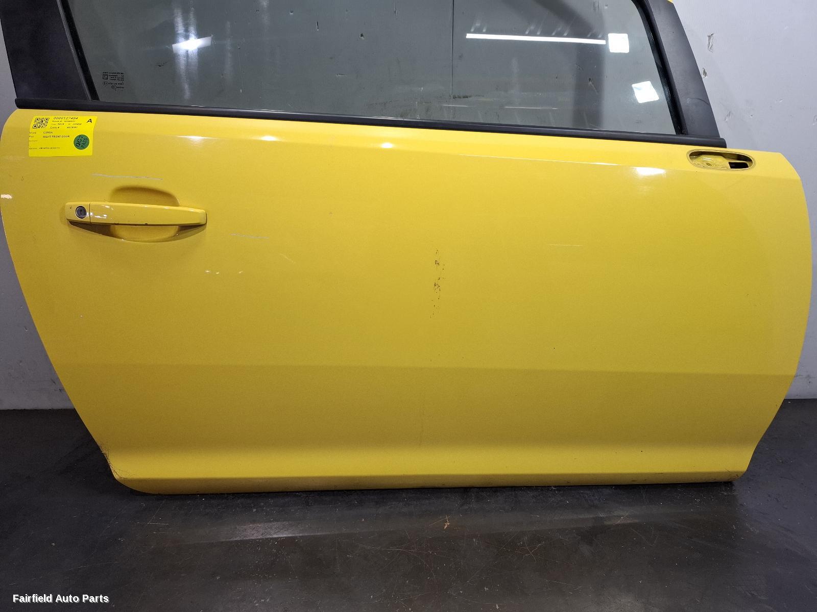2012-2014 Opel Corsa Right Front Door