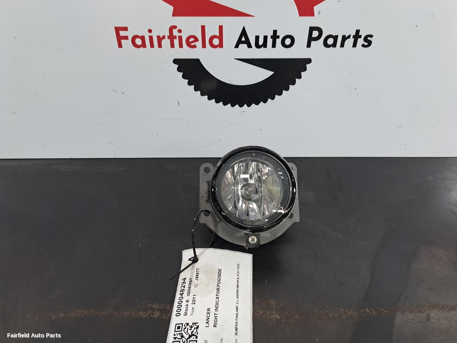 2007-2015 Mitsubishi Lancer Right Indicator Fog Side