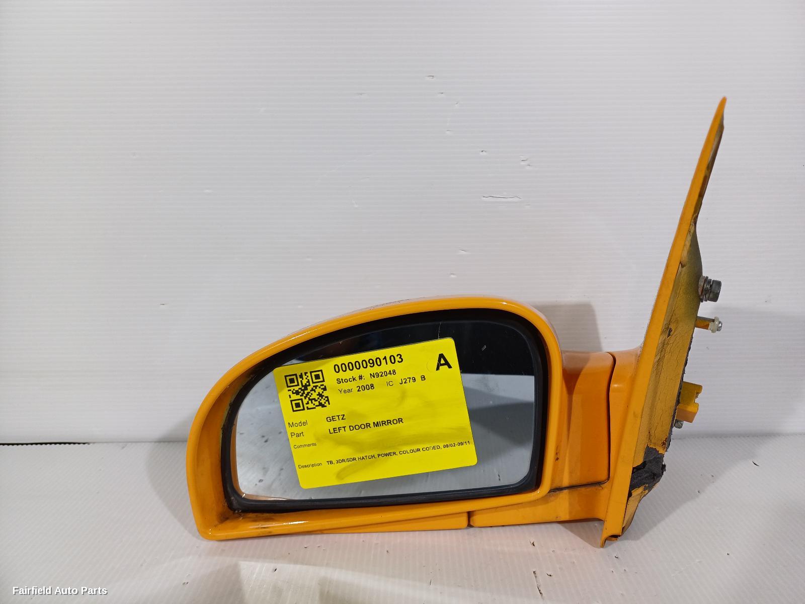2002-2011 Hyundai Getz Left Door Mirror