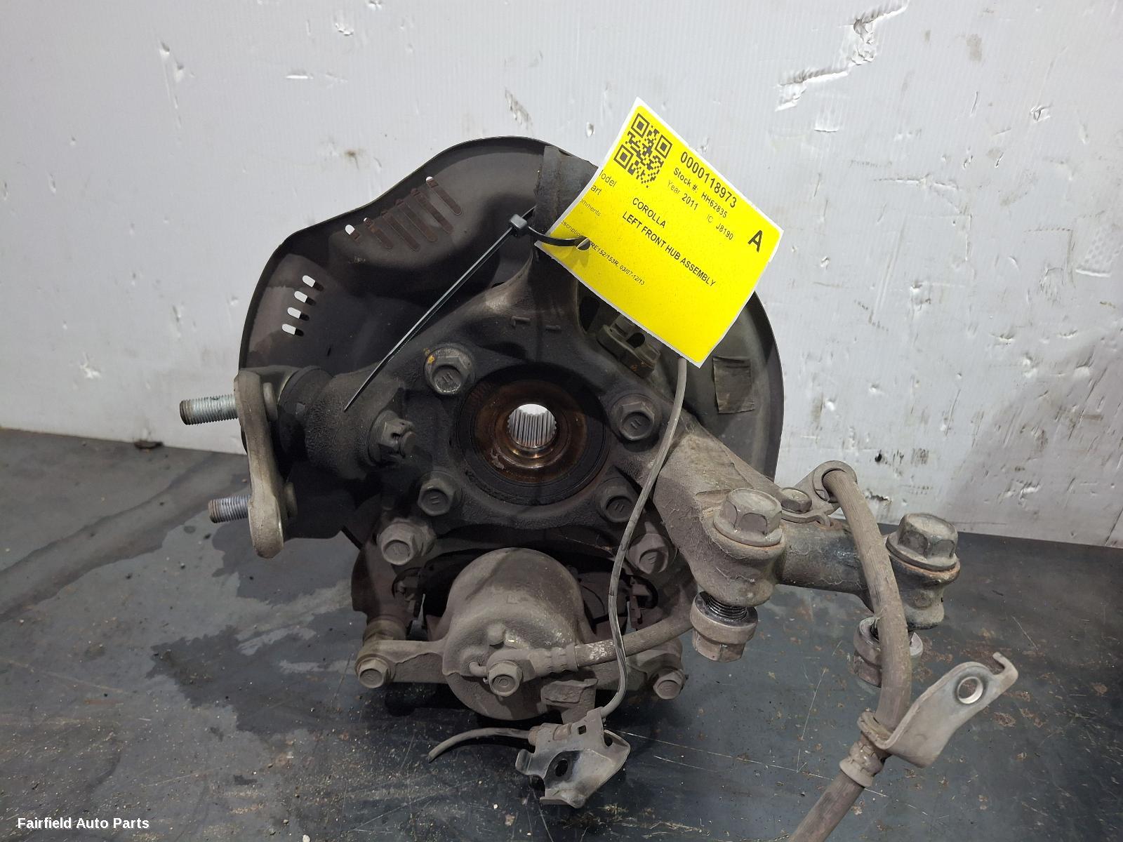 2007-2013 Toyota Corolla Left Front Hub Assembly