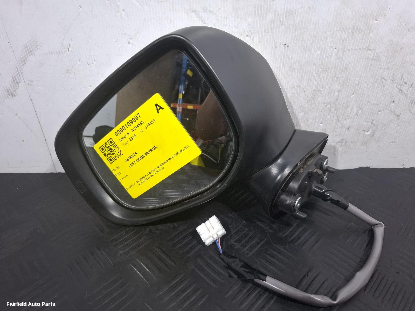 2016-2020 Subaru Impreza Left Door Mirror