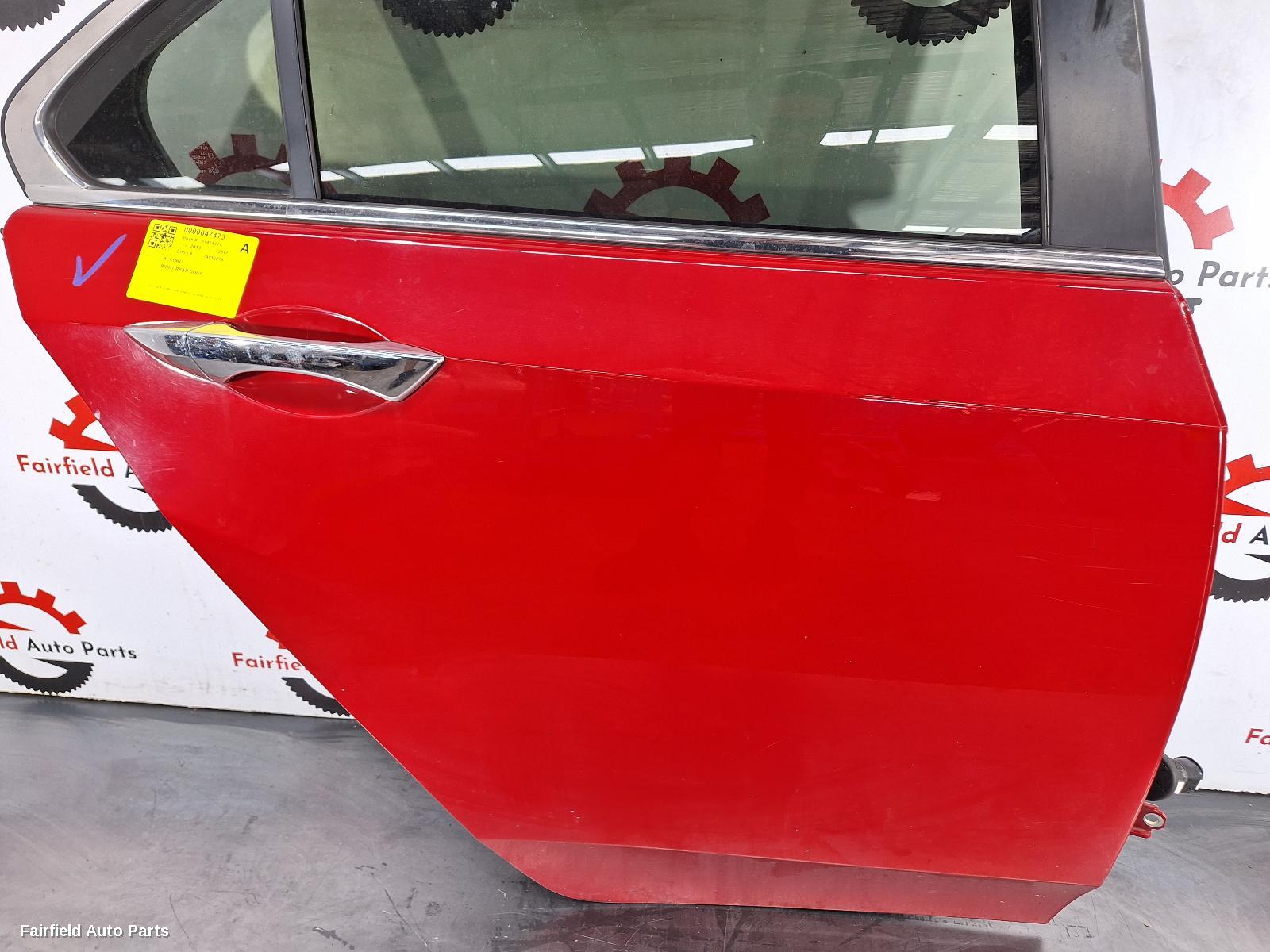 2008-2015 Honda Accord Right Rear Door Sliding