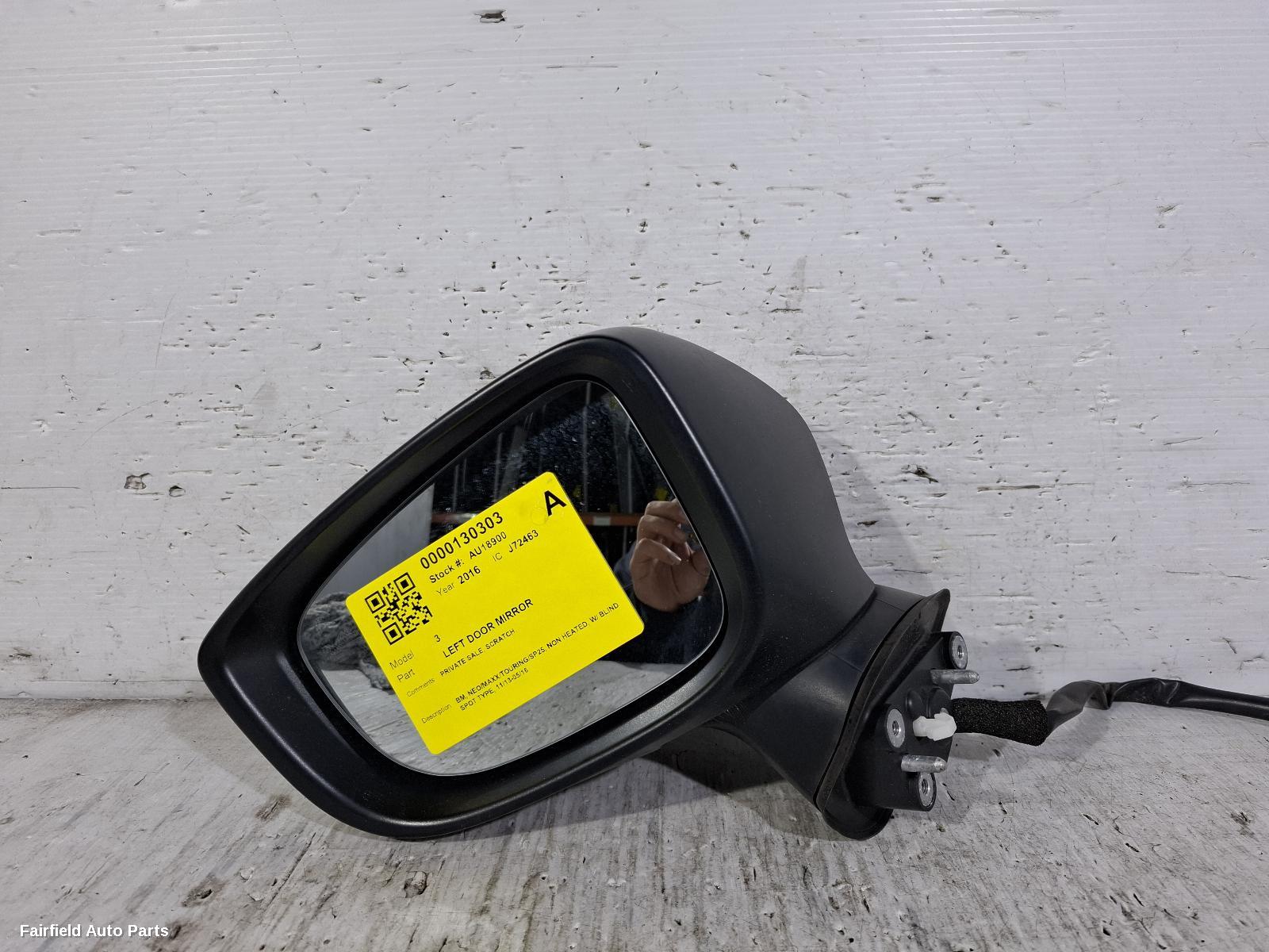 2013-2016 Mazda 3 Left Door Mirror