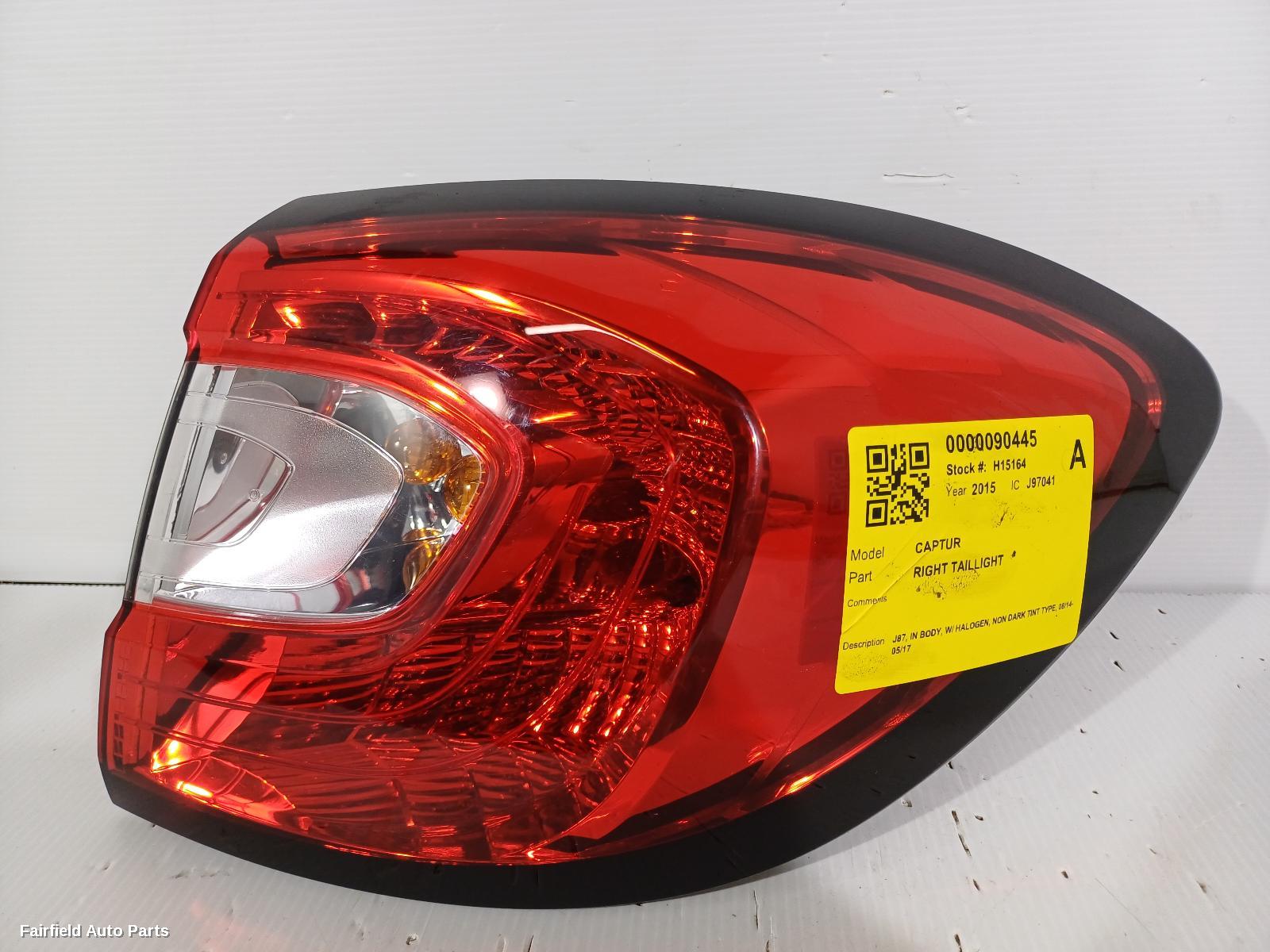 2014-2017 Renault Captur Right Taillight