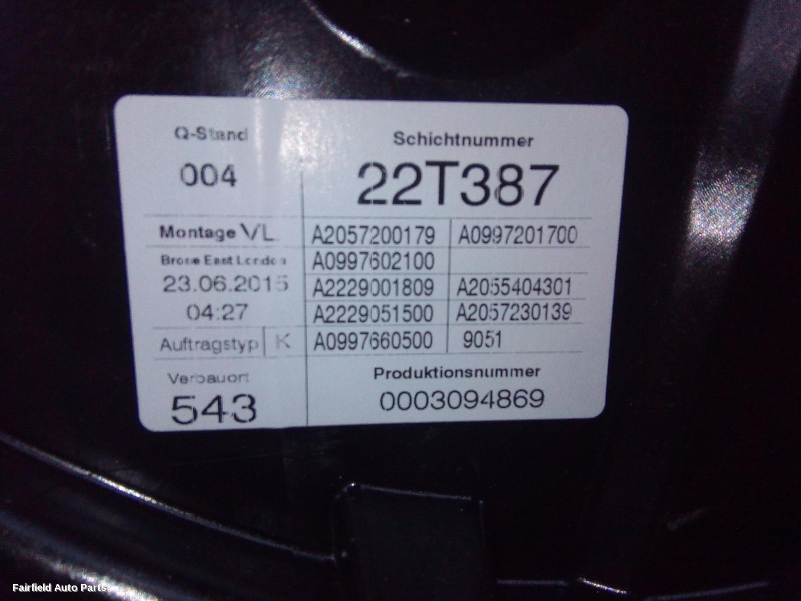 2014-2023 Mercedes C Class Left Front Window Reg Motor