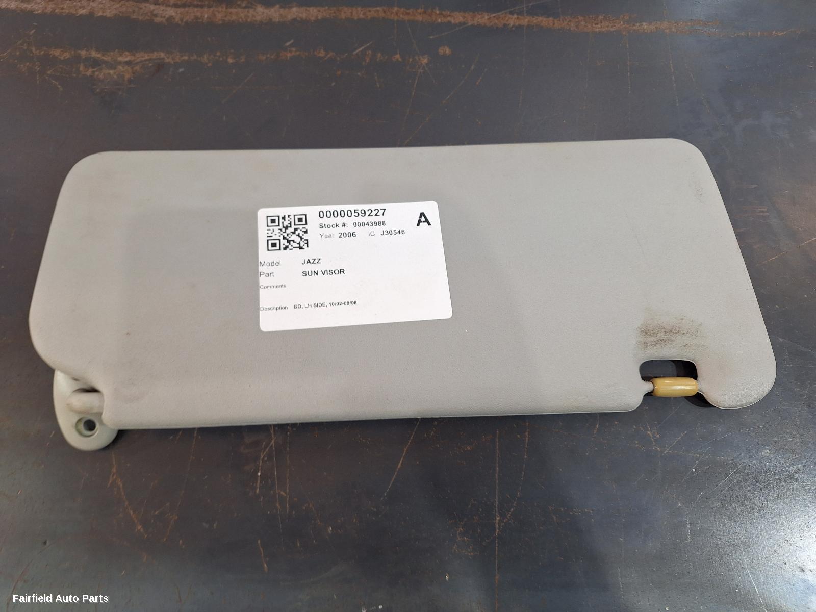 2002-2008 Honda Jazz Sunvisor