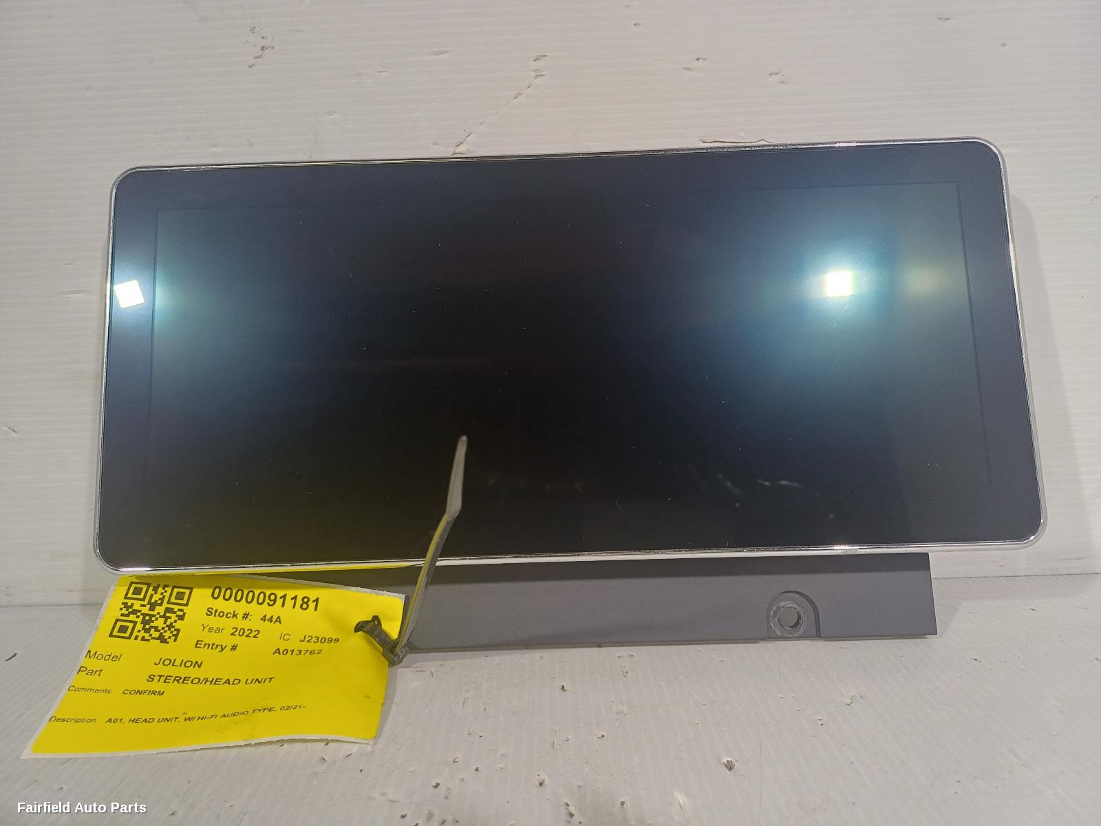2021-2024 Haval Jolion Radio Cd Dvd Sat Tv