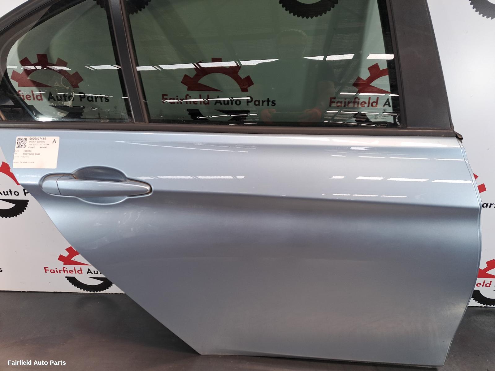 2011-2019 Bmw 3 Series Right Rear Door Sliding