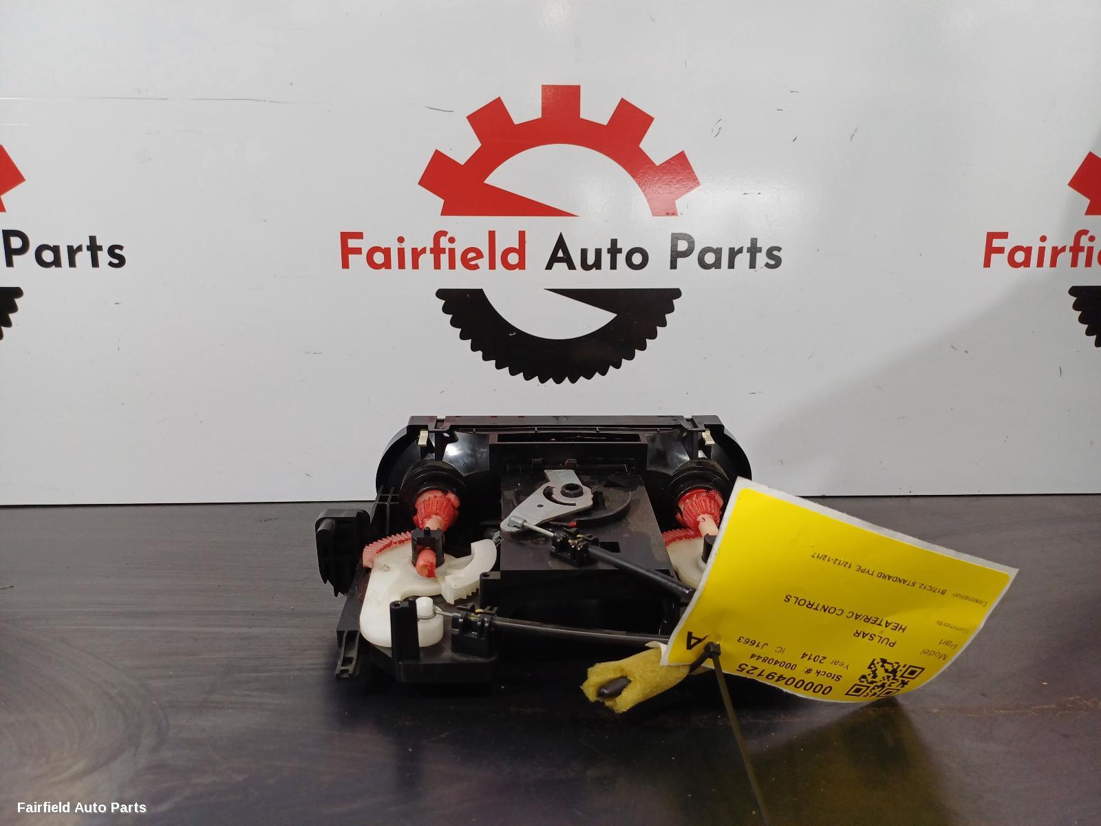 2012-2017 Nissan Pulsar Heater Ac Controls