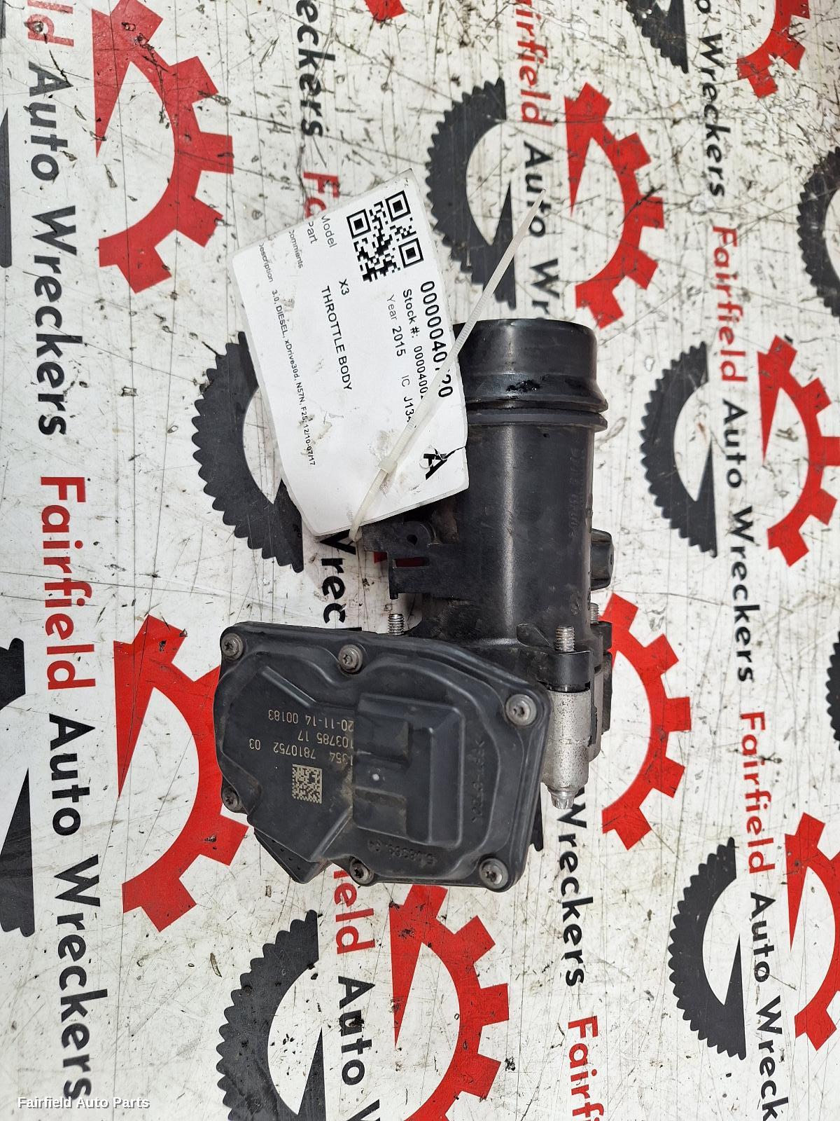 2010-2017 Bmw X3 Throttle Body