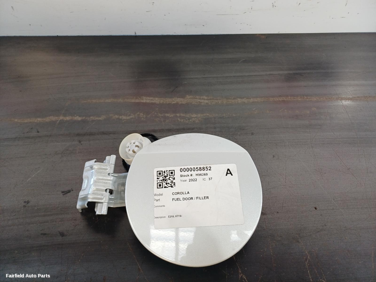 2018-2025 Toyota Corolla Fuel Door   Filler