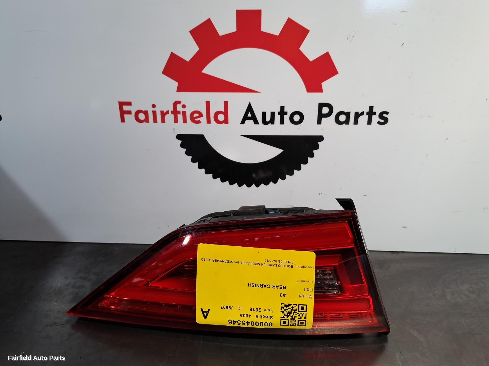 2016-2020 Audi A3 Rear Garnish