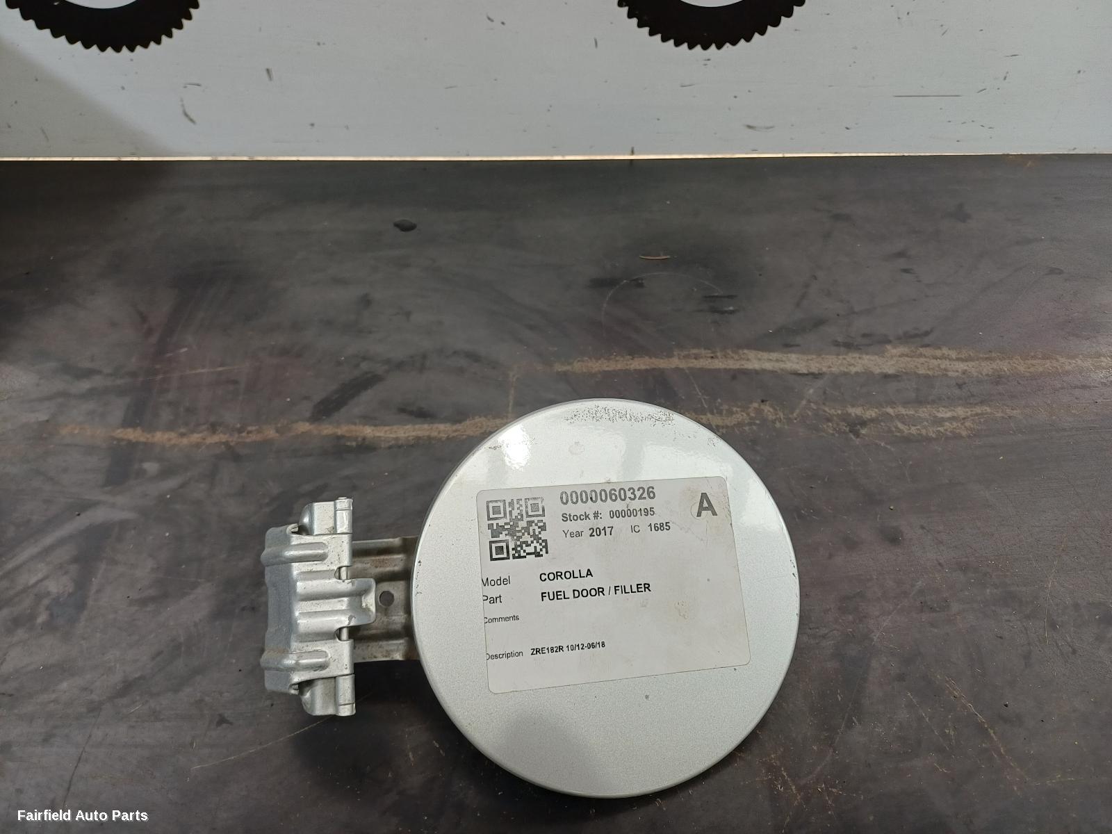 2012-2018 Toyota Corolla Fuel Door   Filler