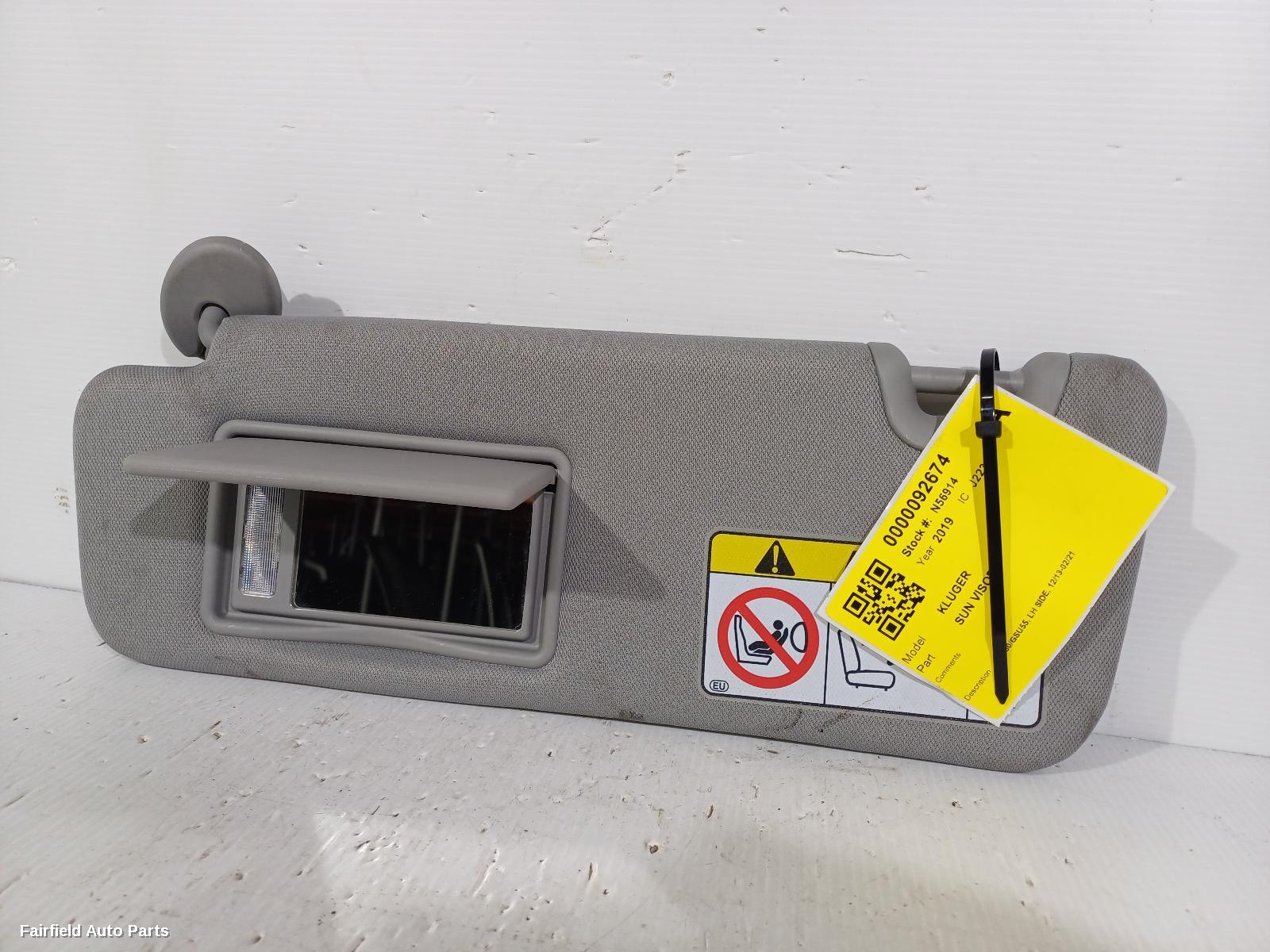 2013-2021 Toyota Kluger Sunvisor