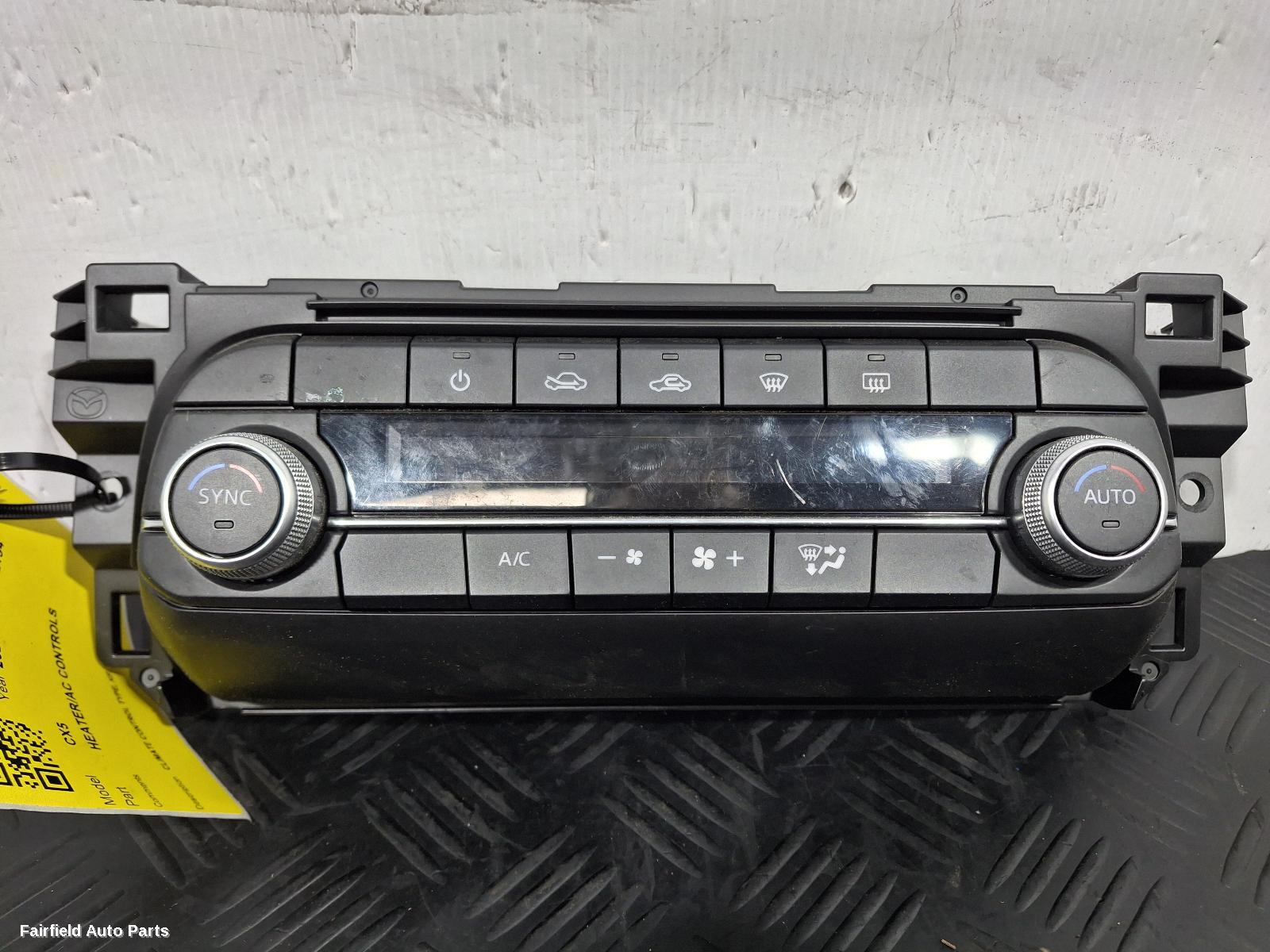2018-2025 Mazda Cx5 Heater Ac Controls