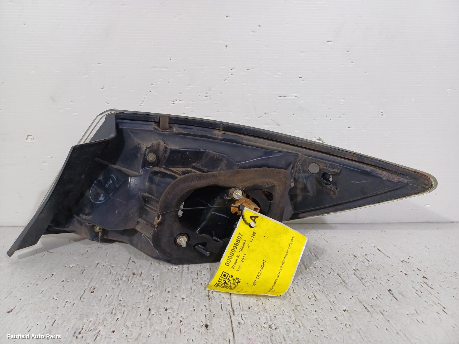 2010-2012 Mazda 6 Left Taillight