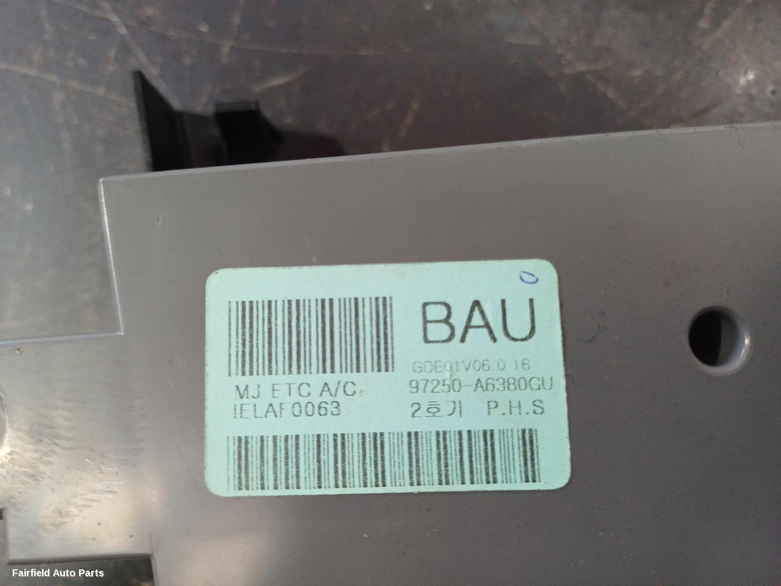 2012-2017 Hyundai I30 Heater Ac Controls