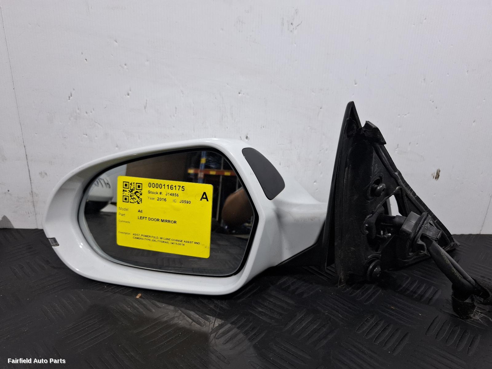 2011-2018 Audi A6 Left Door Mirror