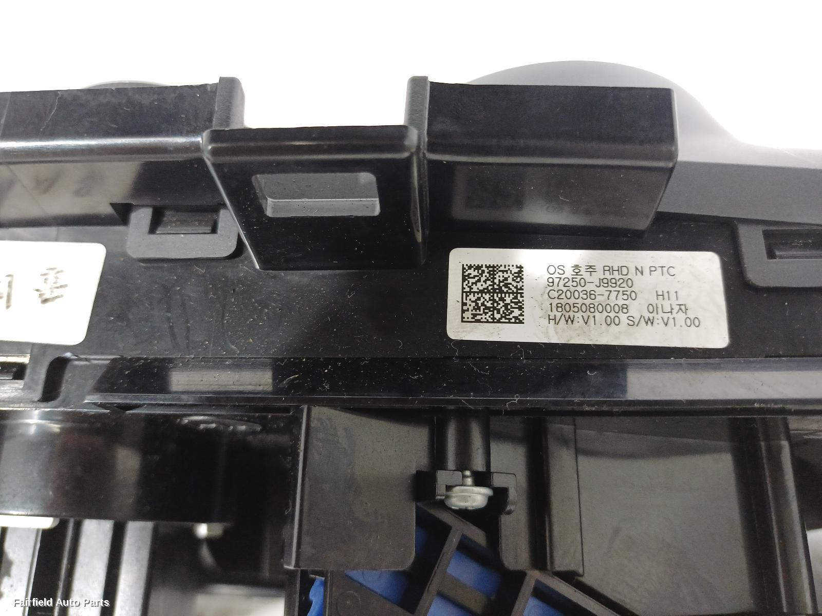 2017-2023 Hyundai Kona Heater Ac Controls