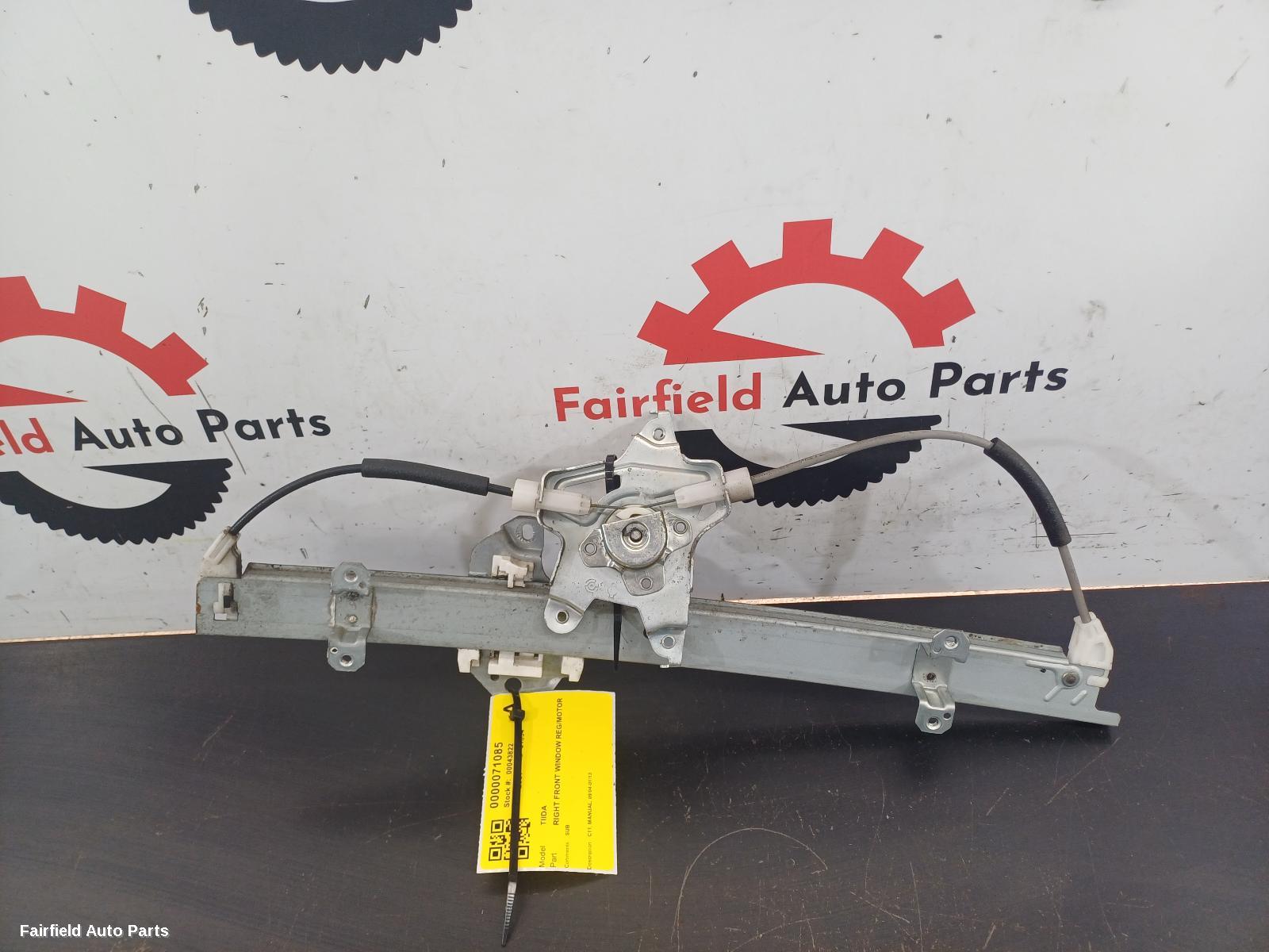 2004-2013 Nissan Tiida Right Front Window Reg Motor