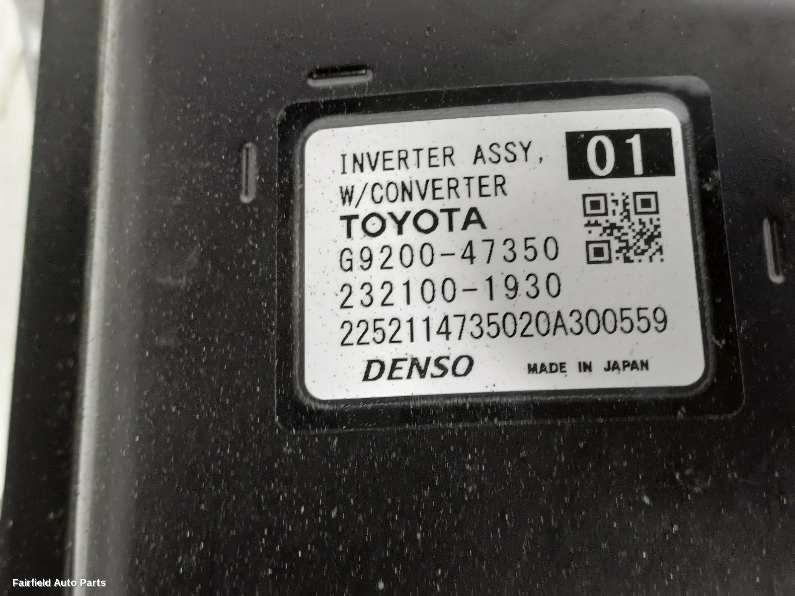 2018-2026 Toyota Corolla Inverter