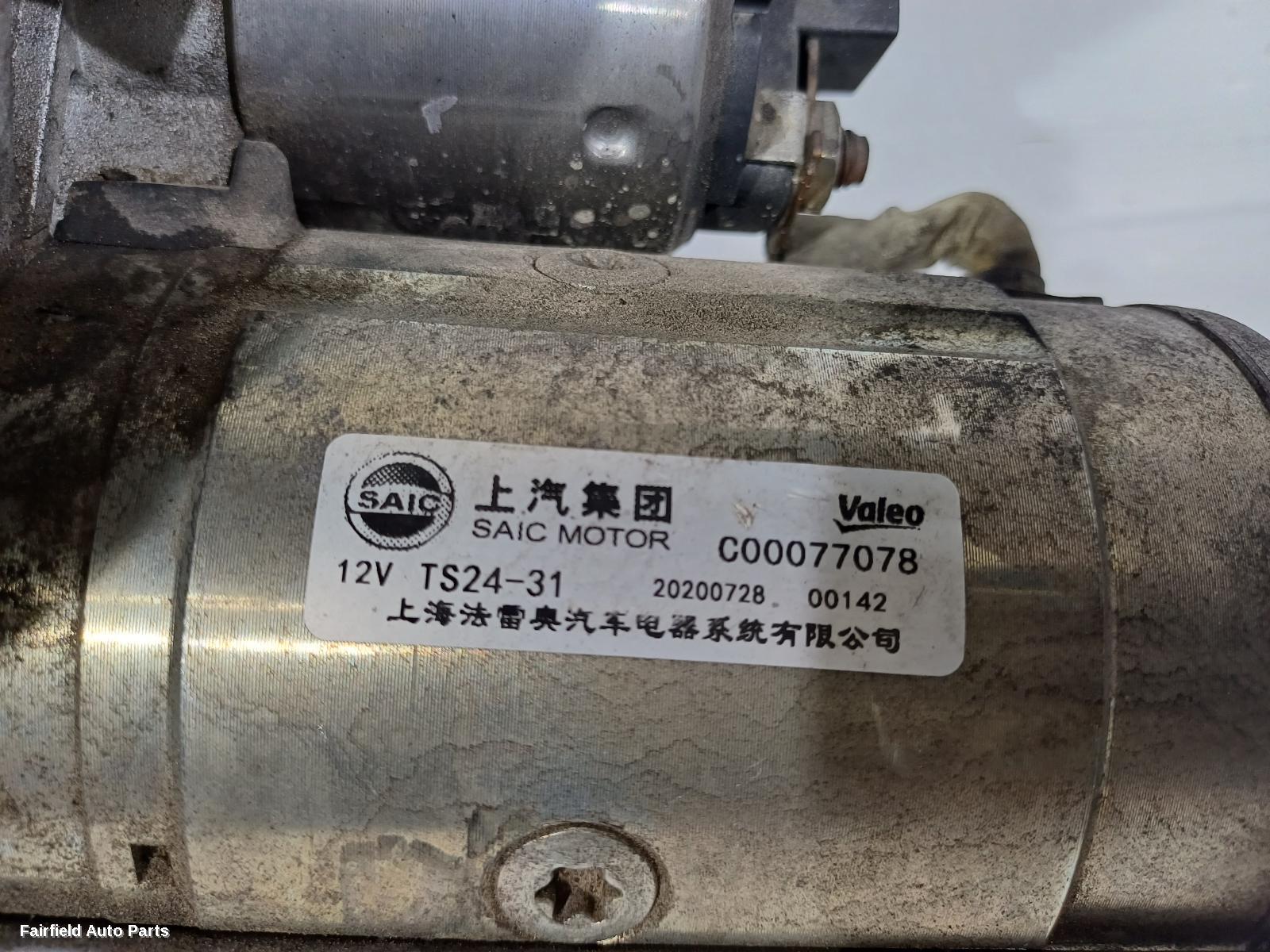 2020-2021 Ldv T60 Starter