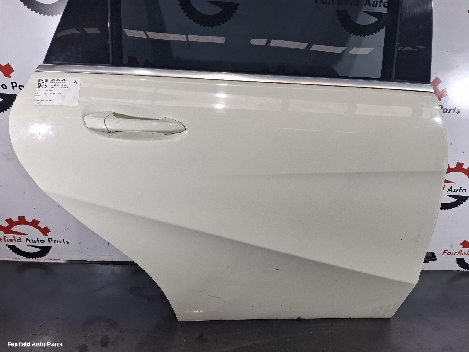 2011-2019 Mercedes B Class Right Rear Door Sliding