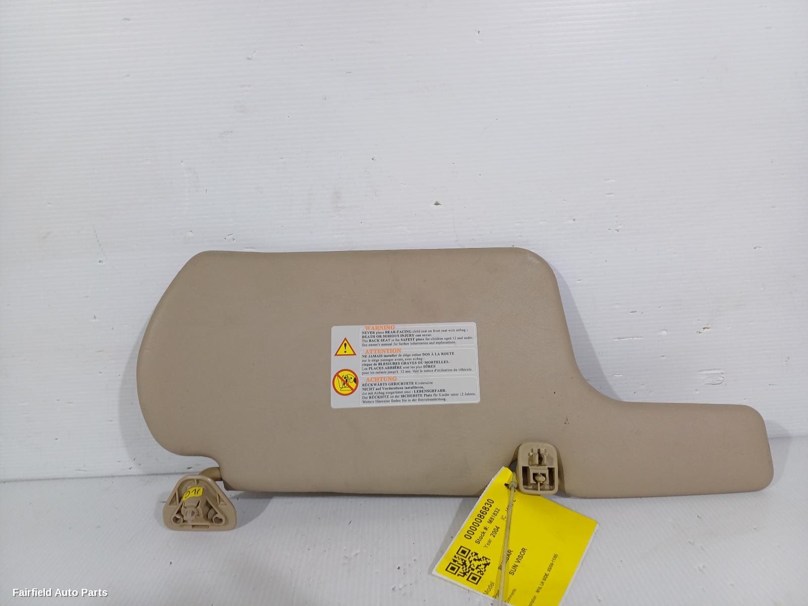 2000-2005 Nissan Pulsar Sunvisor