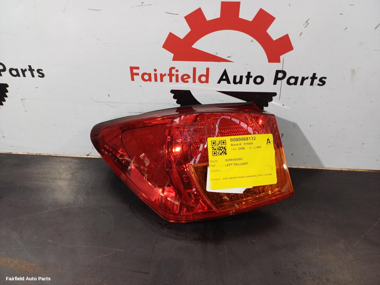 2005-2008 Lexus Is250/is250c Left Taillight
