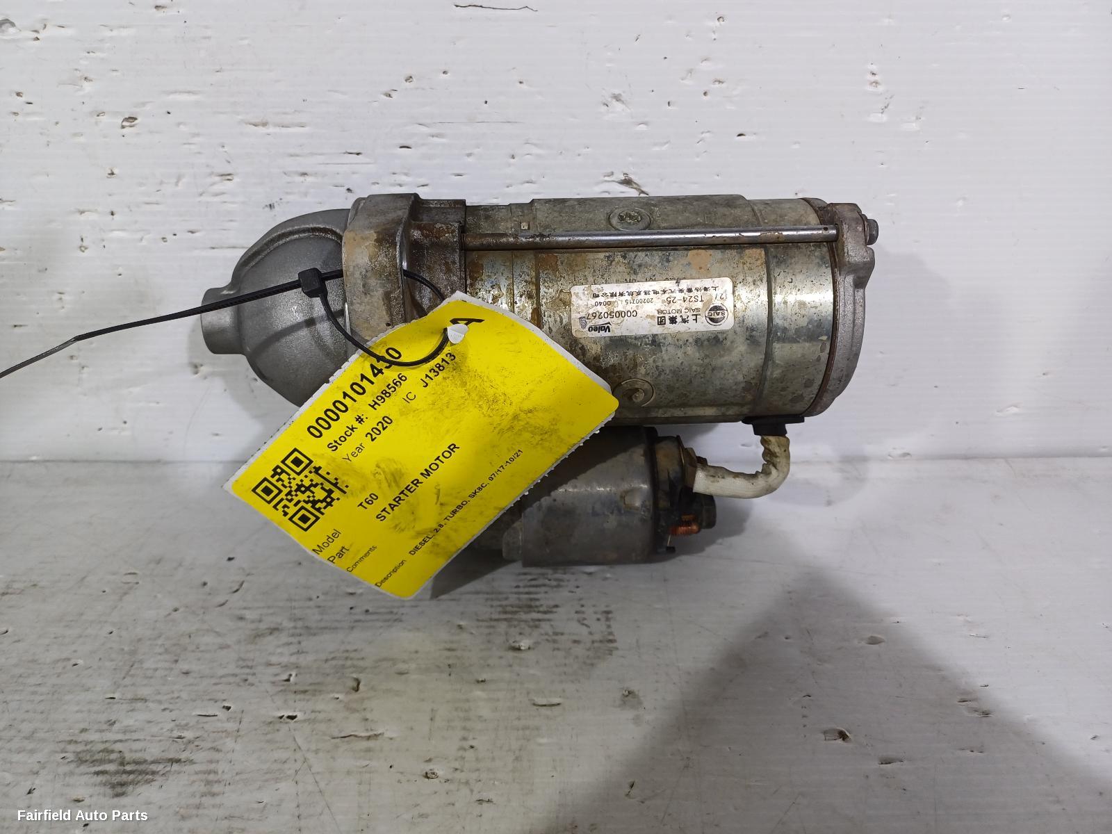 2017-2021 Ldv T60 Starter
