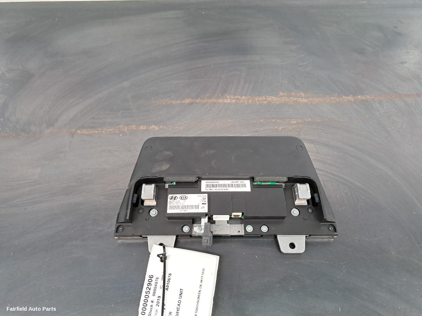 2017-2020 Kia Stinger Radio Cd Dvd Sat Tv