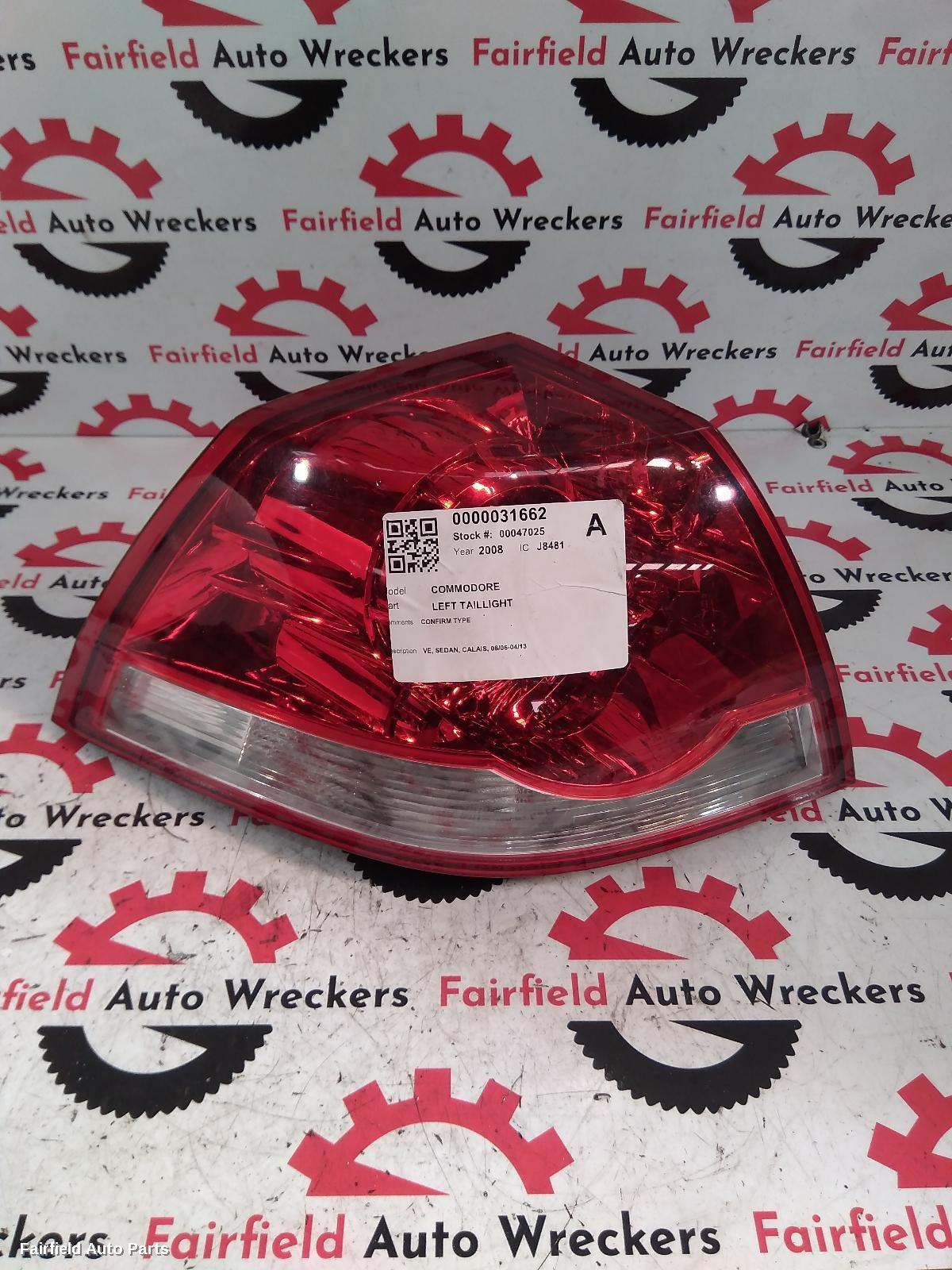 2006-2013 Holden Commodore Left Taillight
