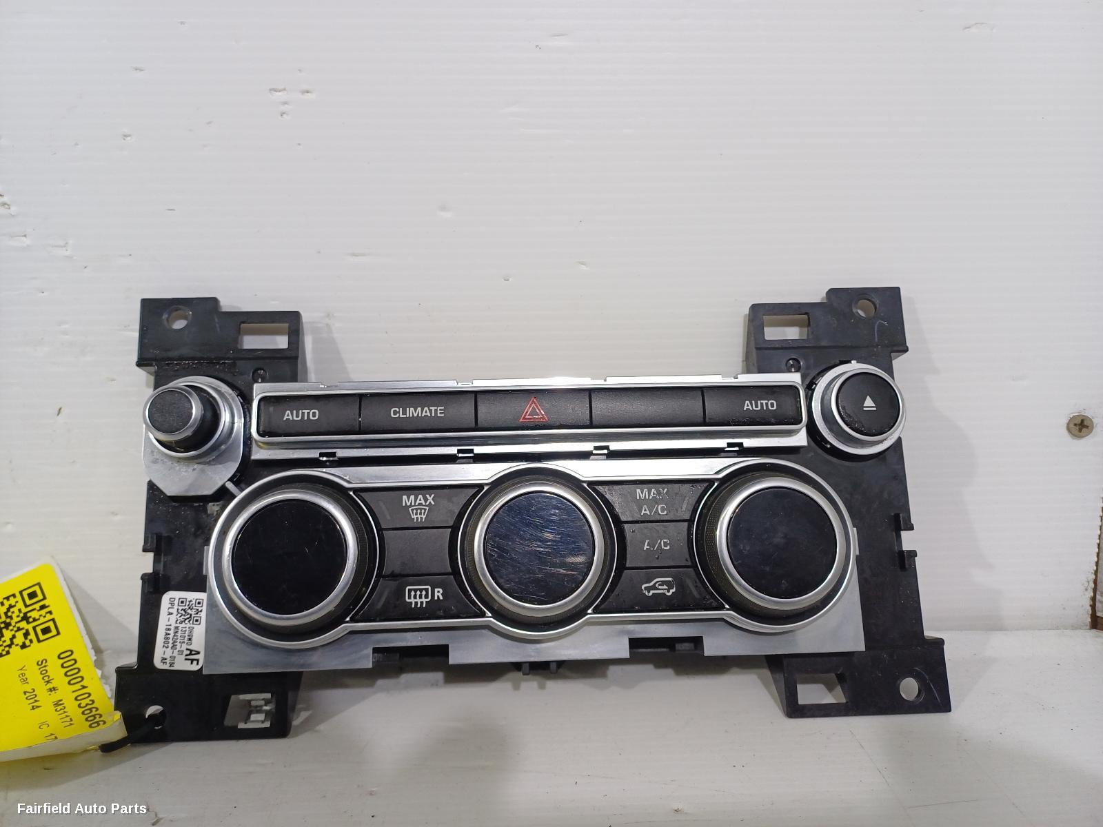 2013-2022 Land Rover Rangerover Sport Heater Ac Controls