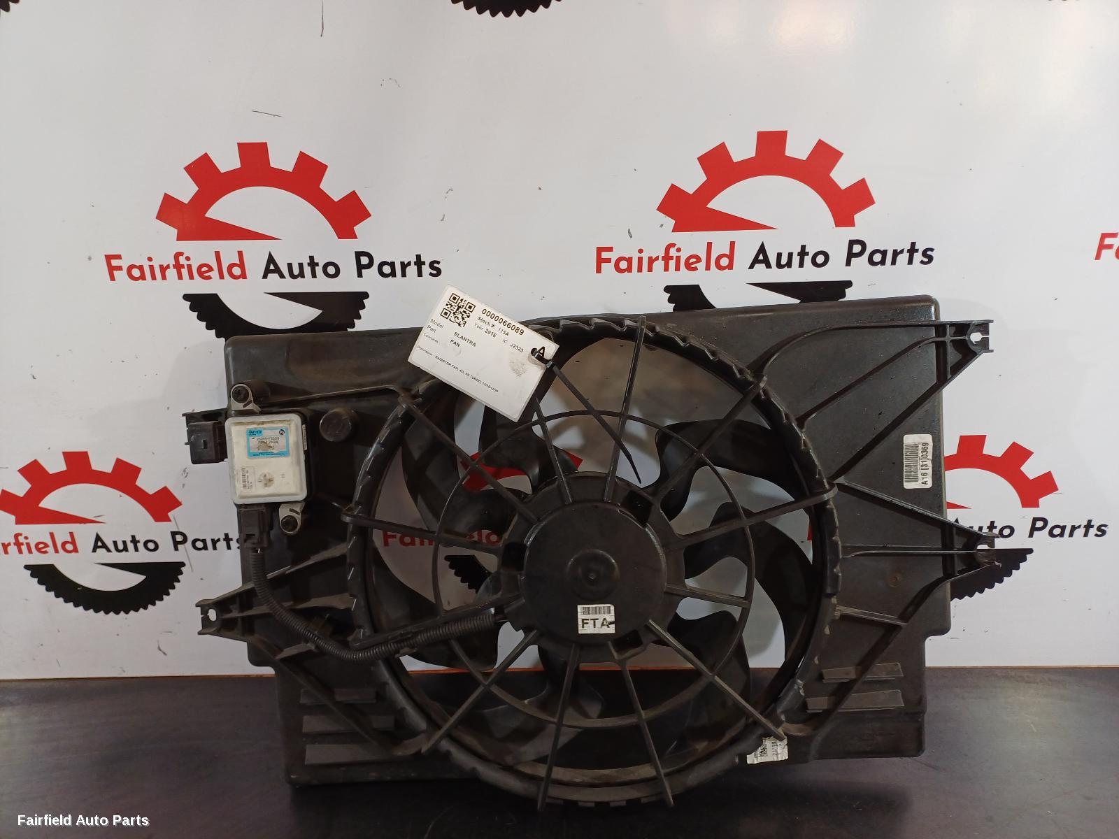 2015-2020 Hyundai Elantra Fan