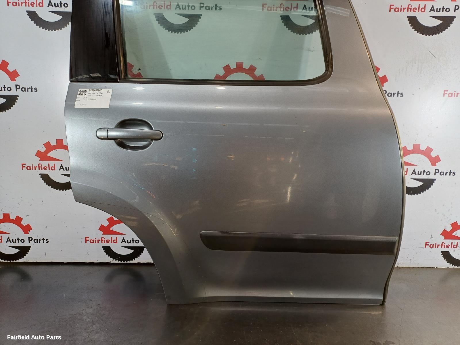 2011-2017 Skoda Yeti Right Rear Door Sliding