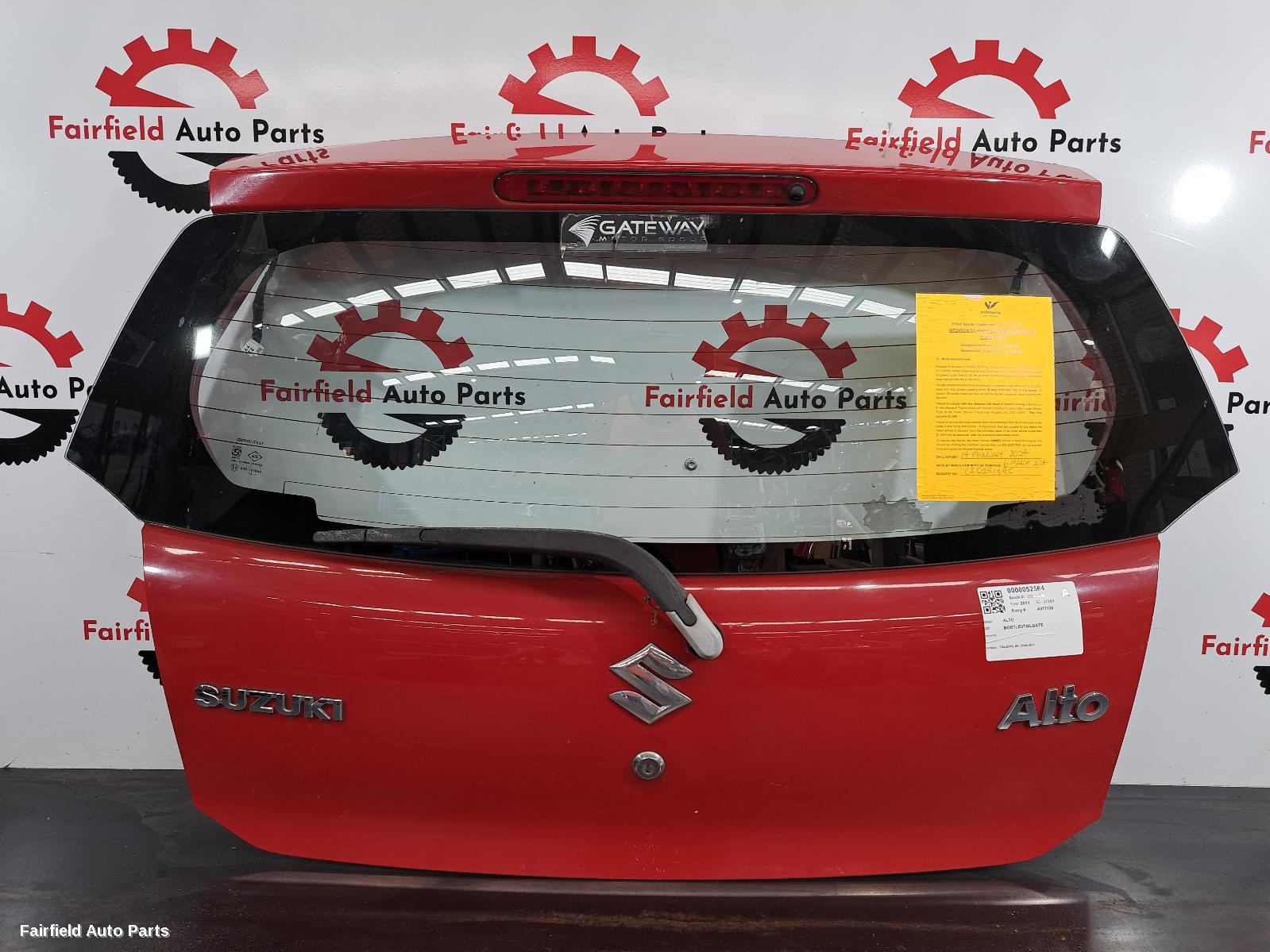 2009-2014 Suzuki Alto Bootlid Tailgate