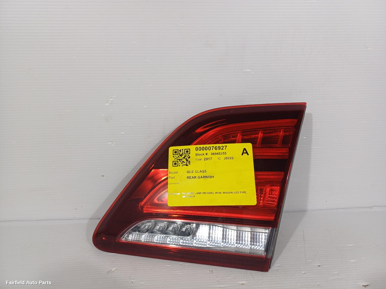 2015-2019 Mercedes Gle Class Rear Garnish