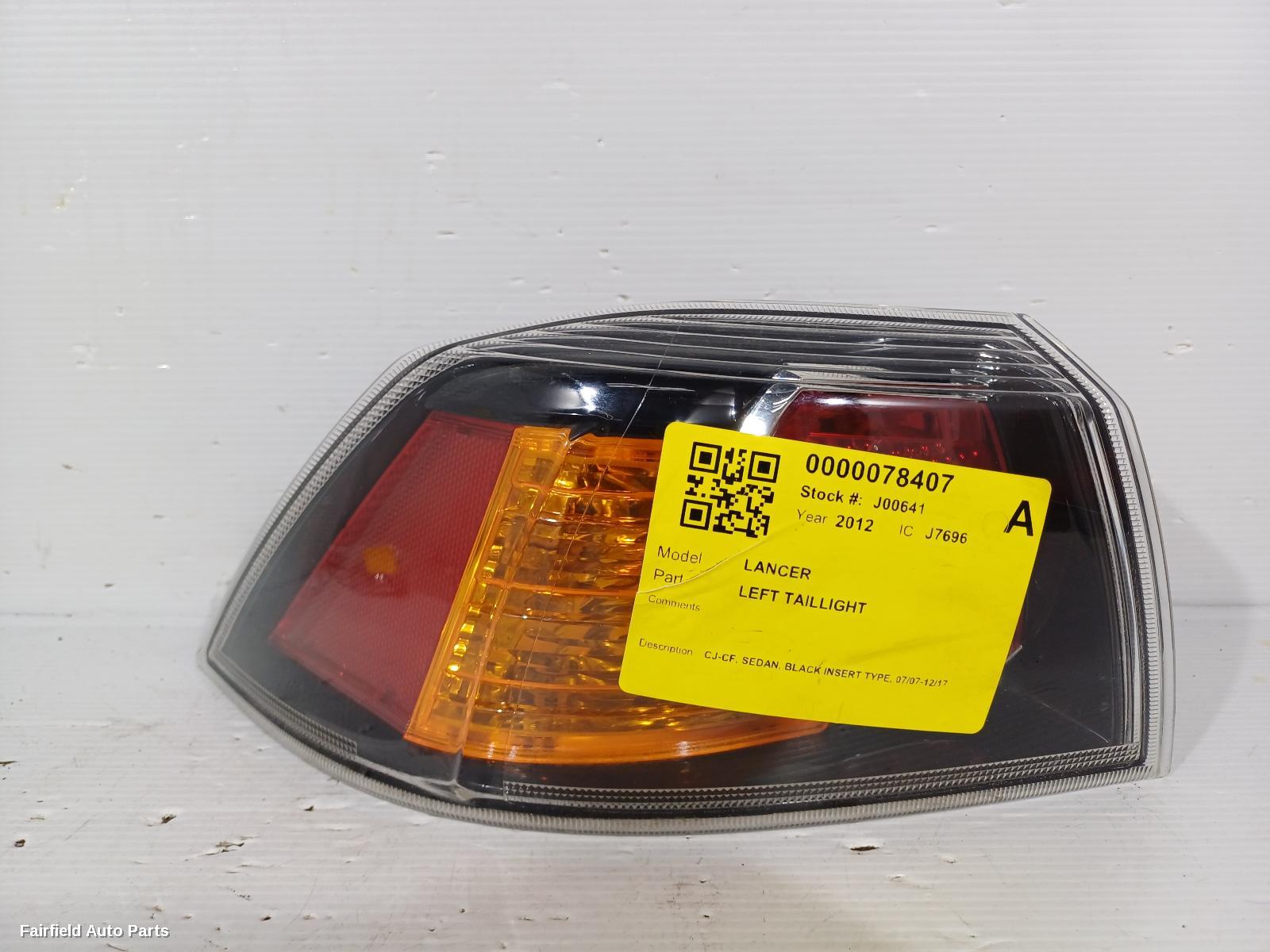 2007-2017 Mitsubishi Lancer Left Taillight