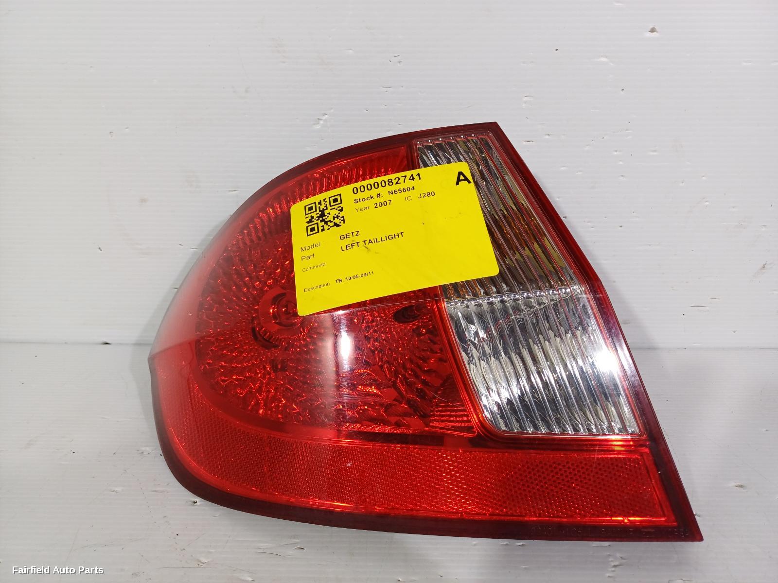 2005-2011 Hyundai Getz Left Taillight