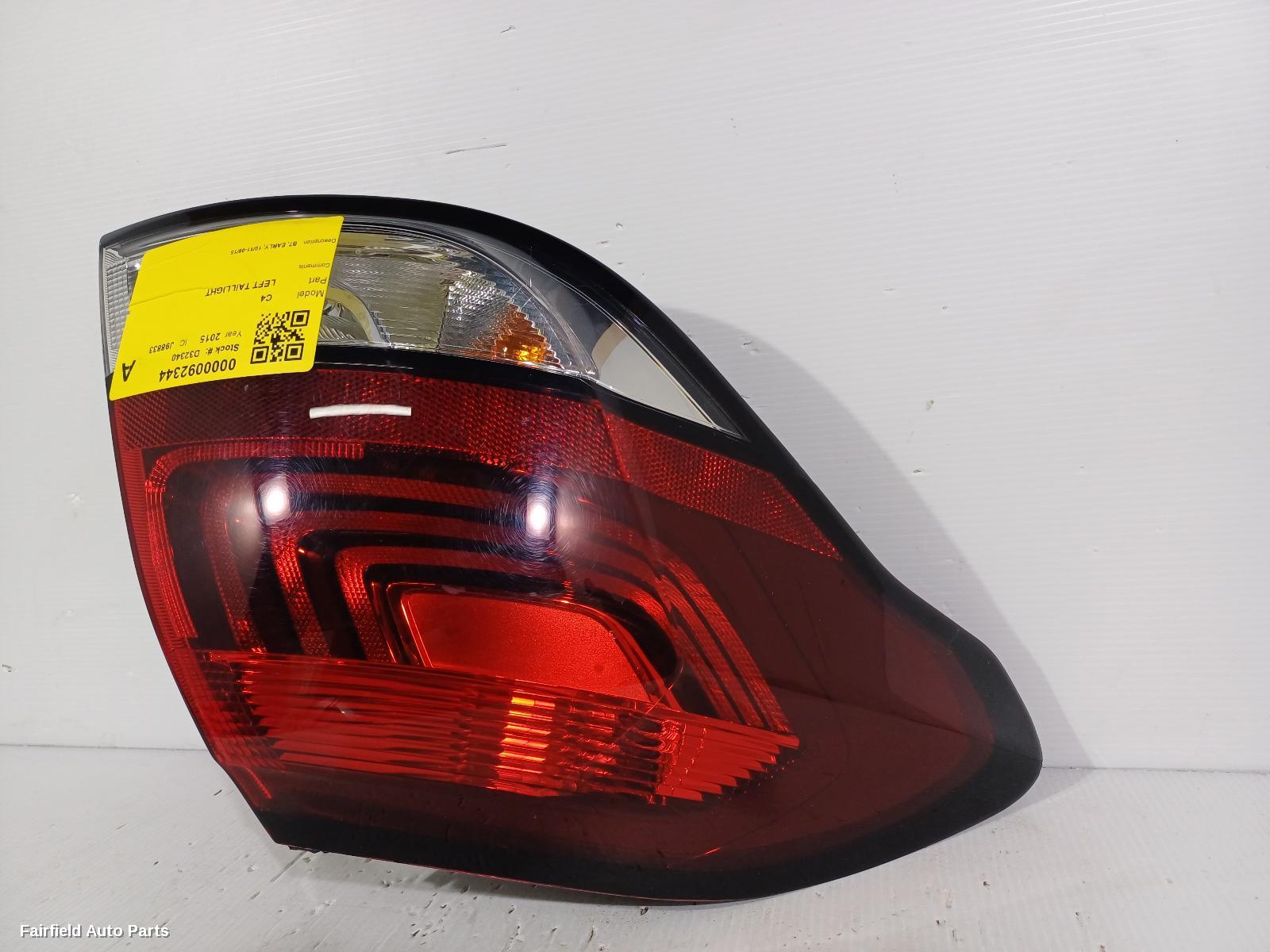 2011-2015 Citroen C4 Left Taillight