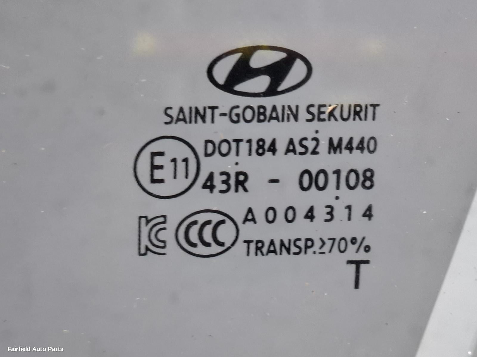 2015-2021 Hyundai Tucson Left Front Door Window